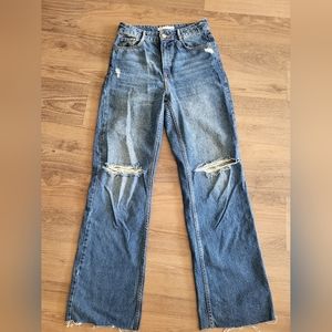 Zara high waisted denim jeans size 6